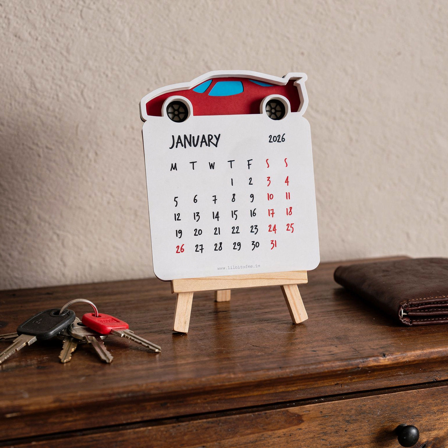 Car Desk Calendar — View 3