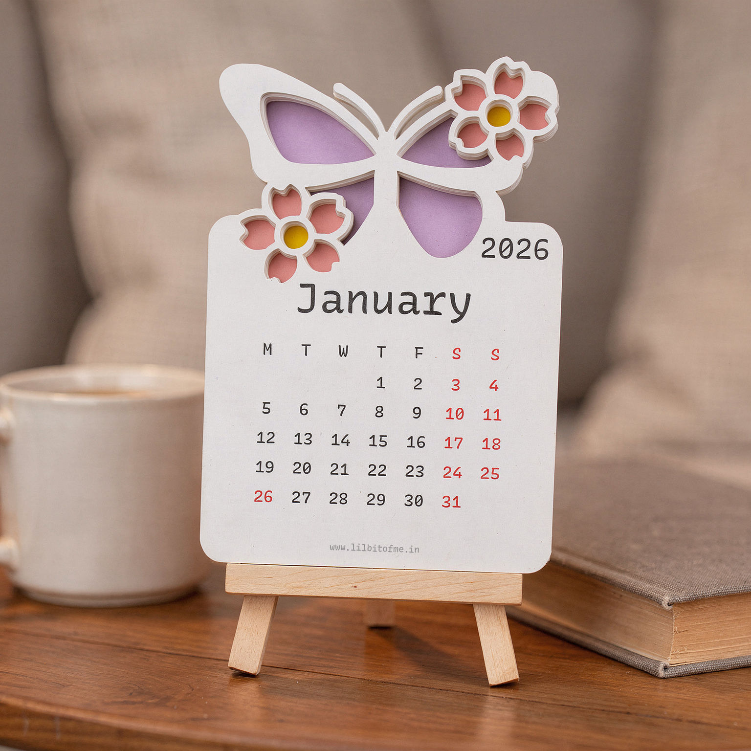 Butterfly Desk Calendar — View 5