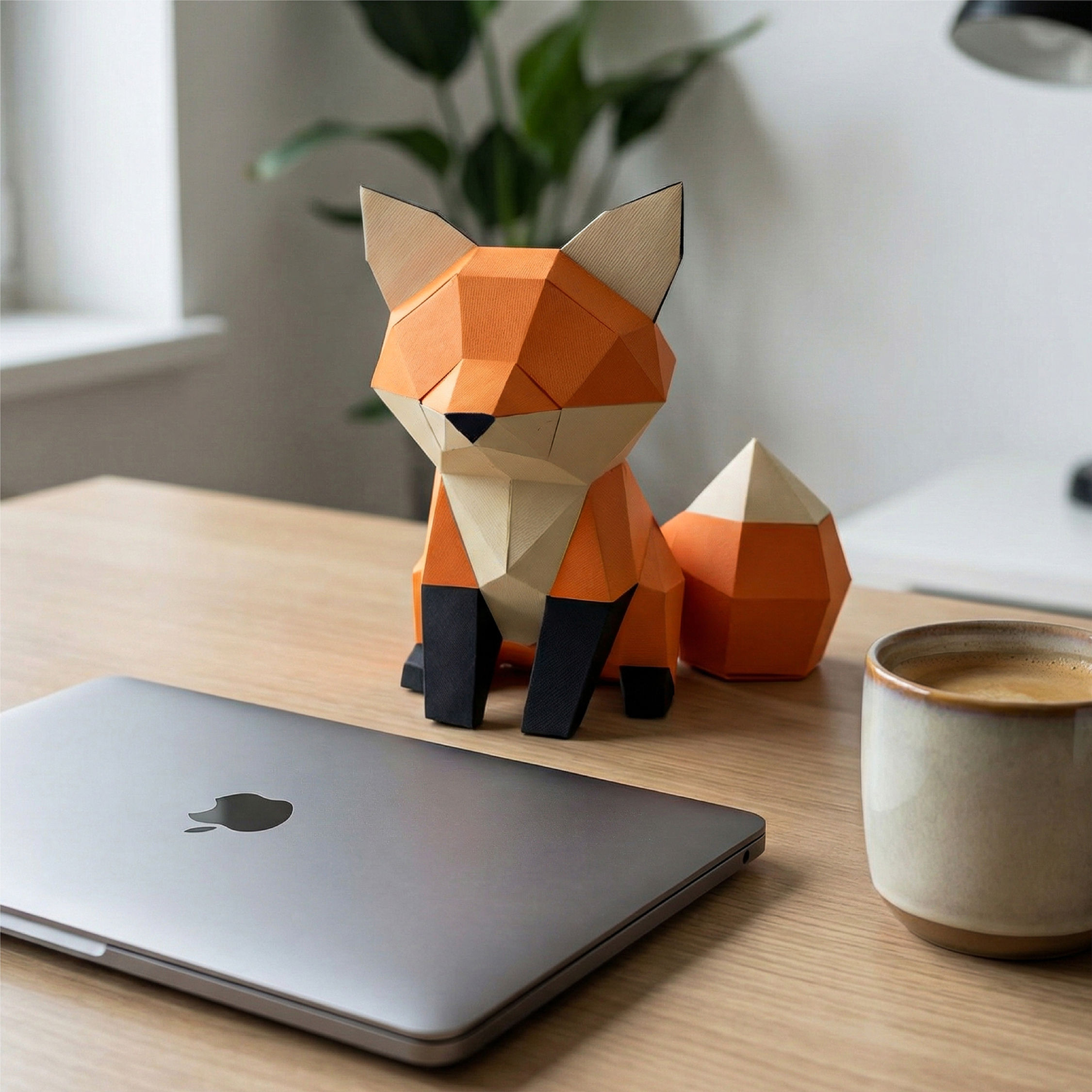 3D Forest Fox DIY Papercraft Kit — View 6