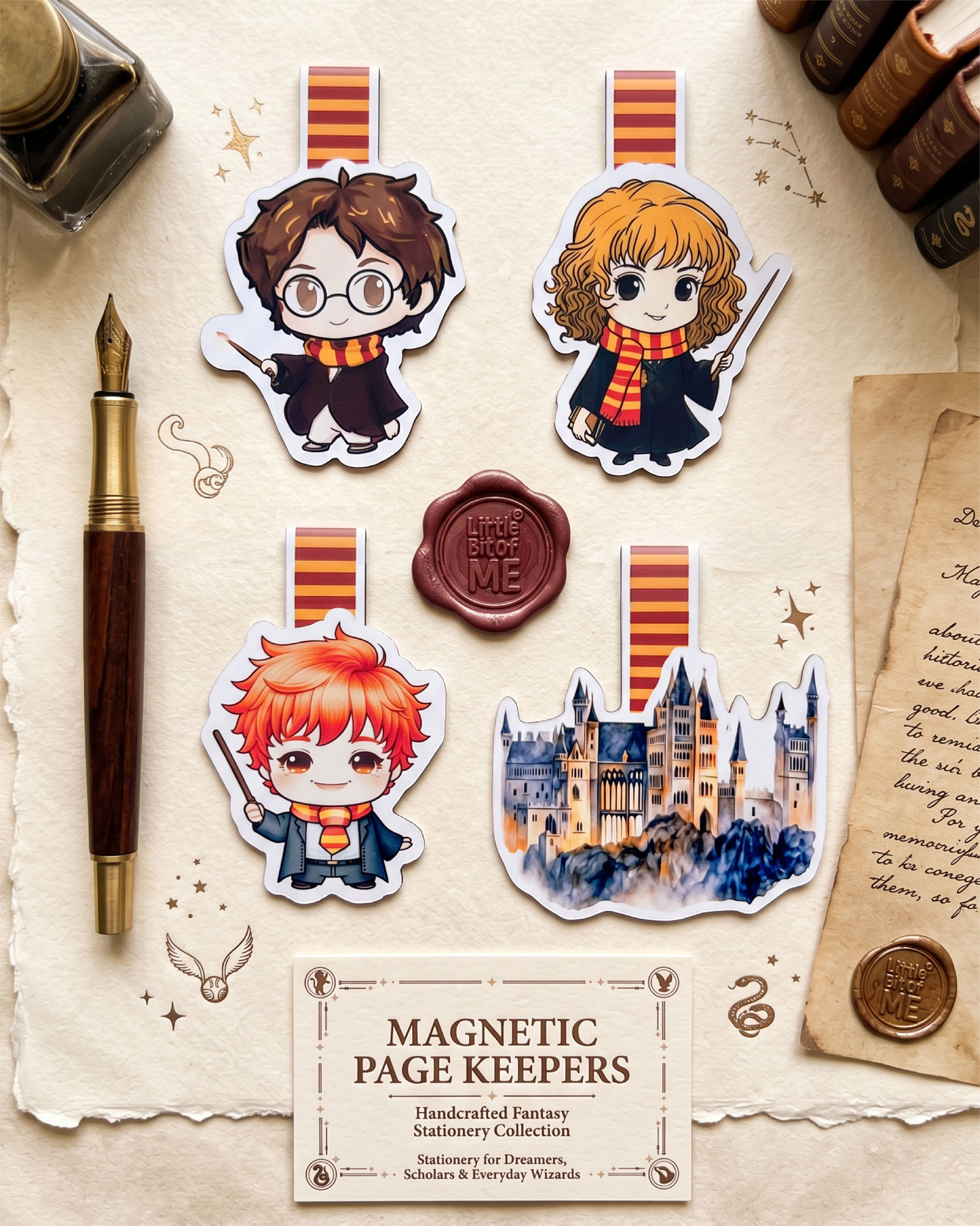Wizard Magnetic Bookmarks