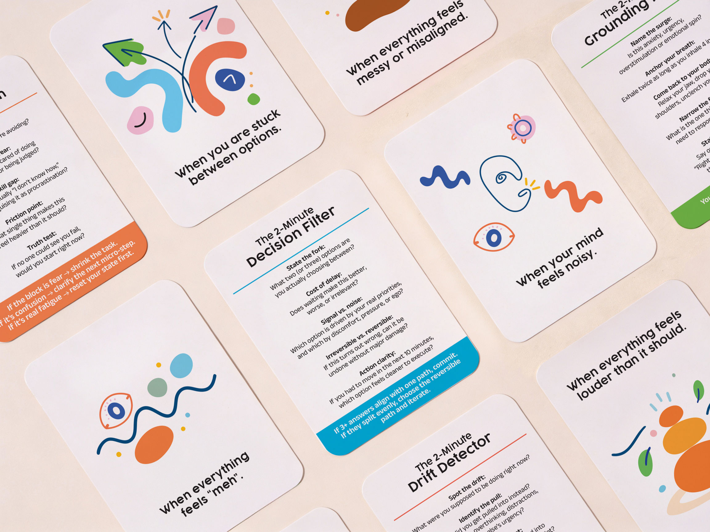 The 2 Min Toolkit- Action Affirmation Cards — View 2