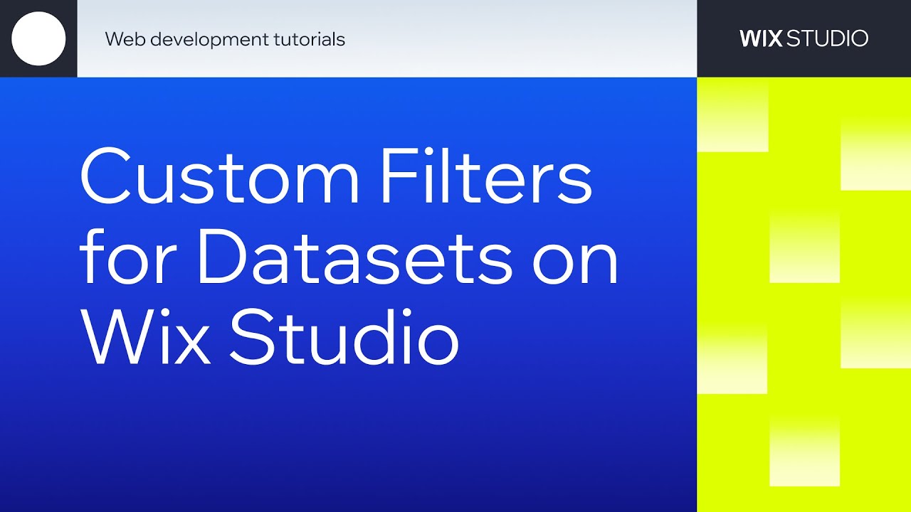 how to create a search filter in wix studio​