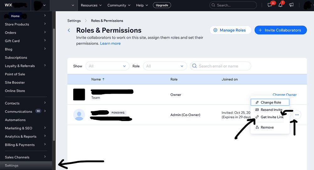 How to Add Someone as a Contributor to Your Wix site