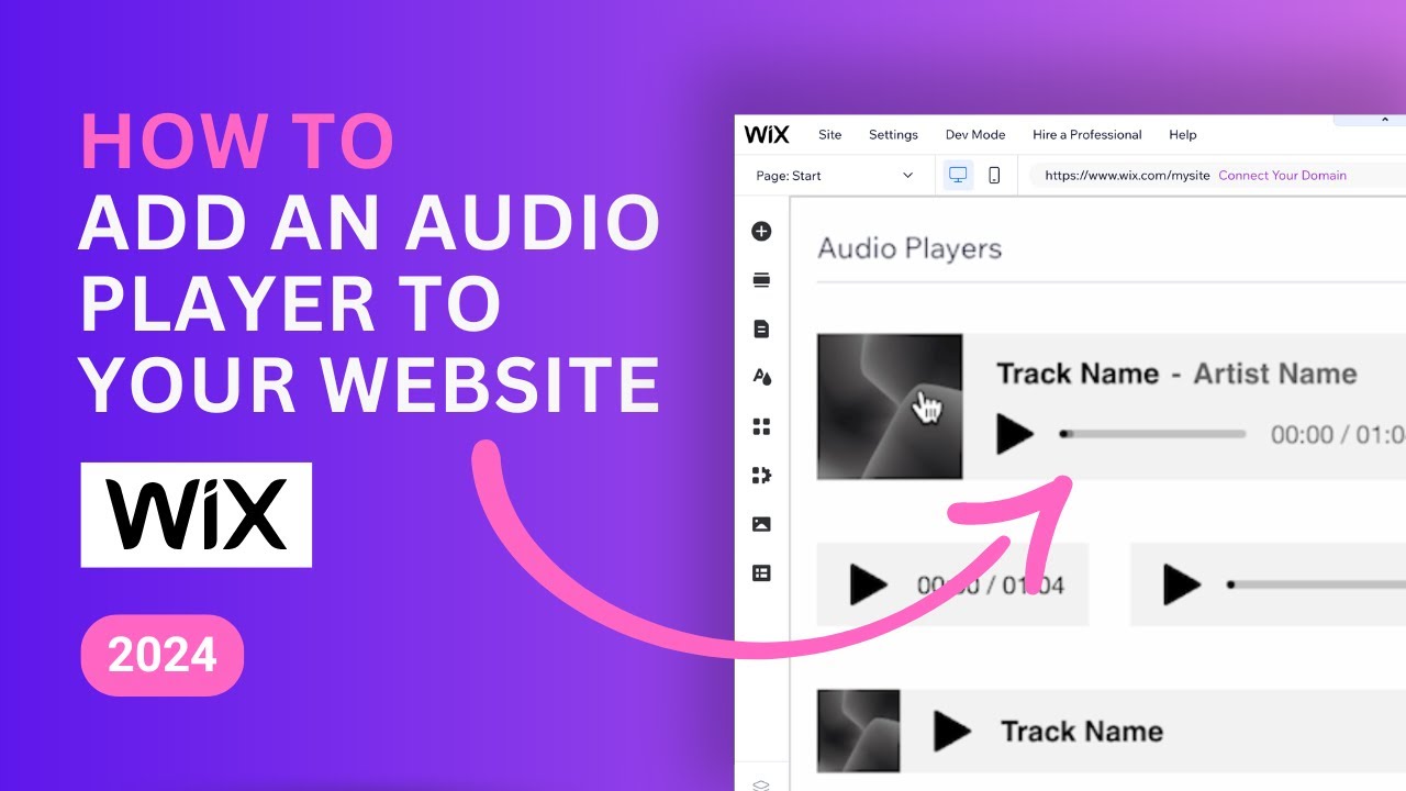 Add an Audio Player to Your Website in Wix