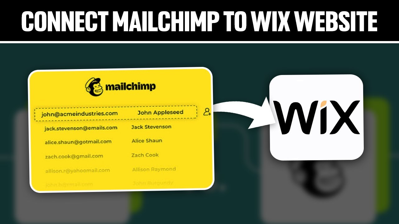 How to Integrate Mailchimp with Your Wix Website