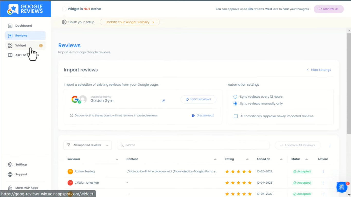How to add Google Reviews on your Wix Site