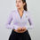 Miniatura: CROP TOP MANGA LARGA ZIPPER LILA
