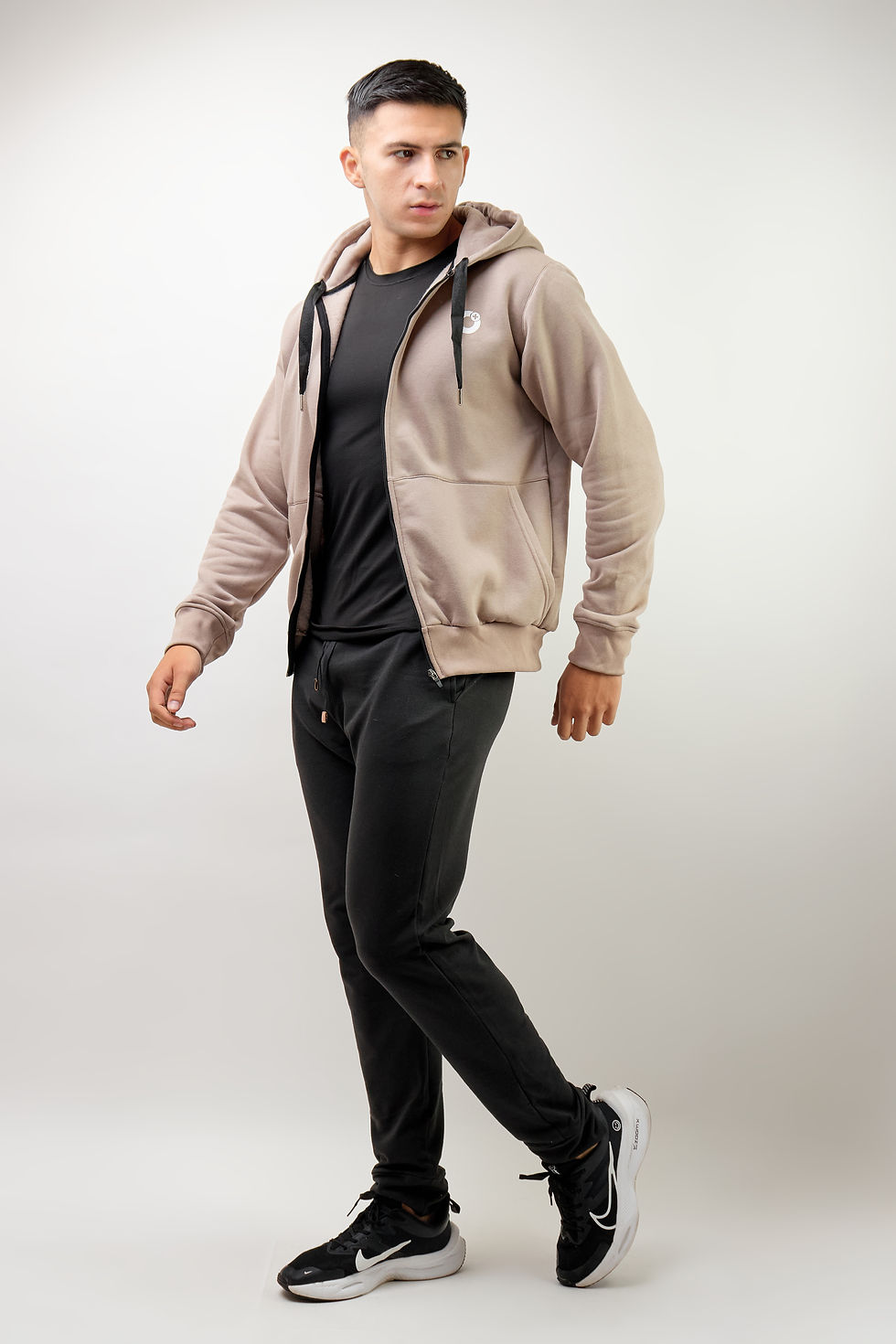 Miniatura: CHAQUETA POLAR BASIC ZIPPER TABACO