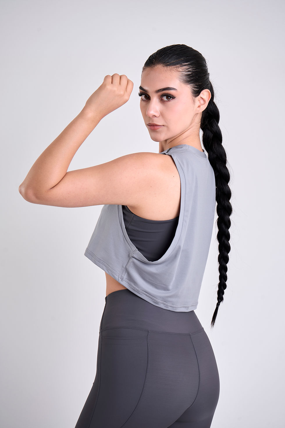 Miniatura: CROP TOP TANK GRIS