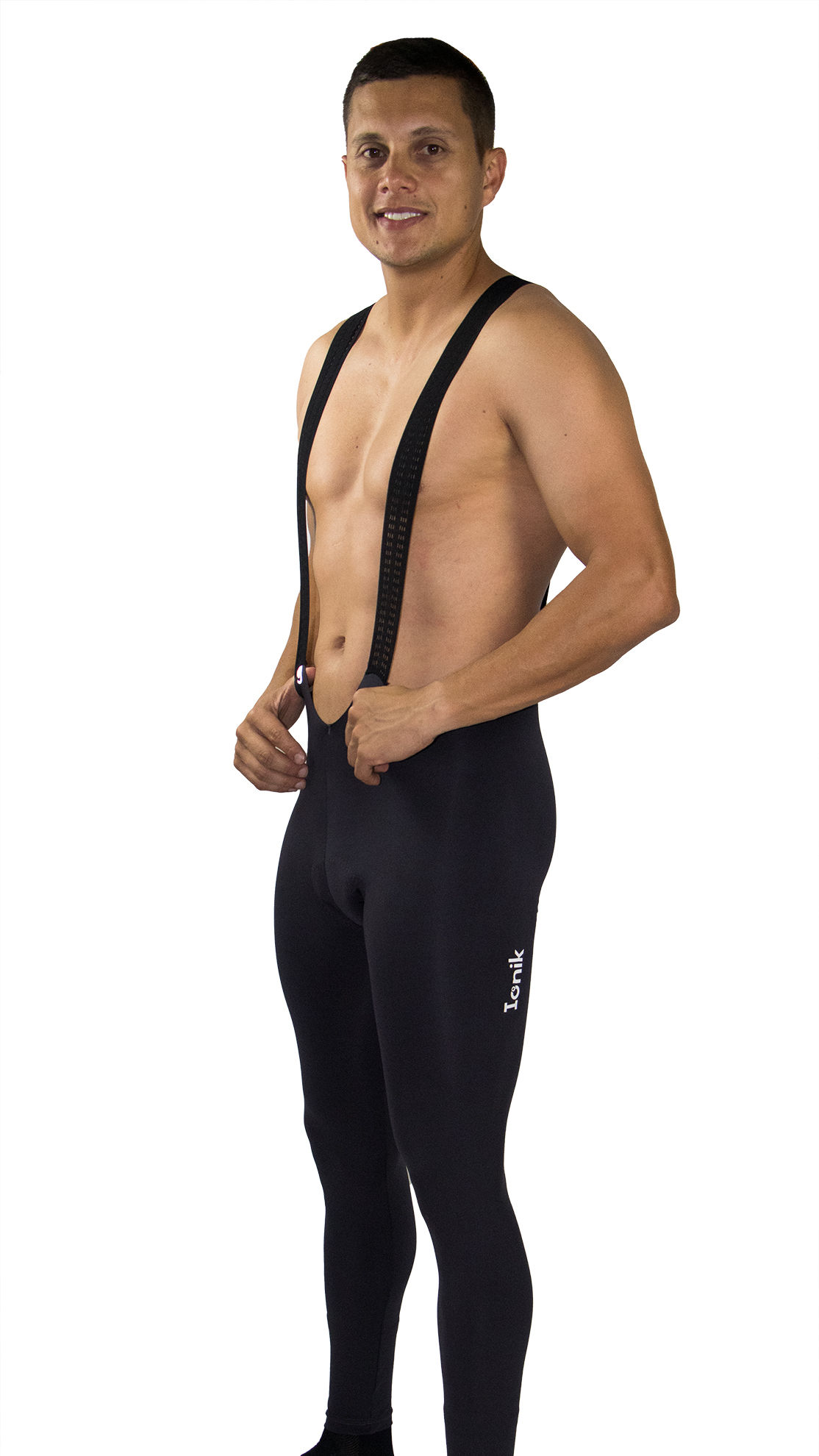 PANTALÓN MASCULINO NEGRO CON CARGADERA PARA CICLISMO