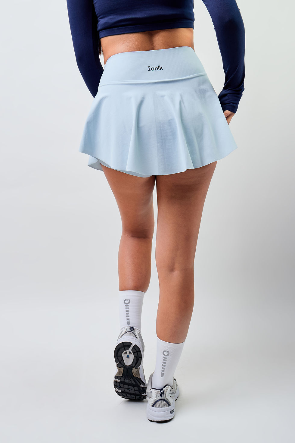Miniatura: FALDA SHORT CURVE AZUL CIELO