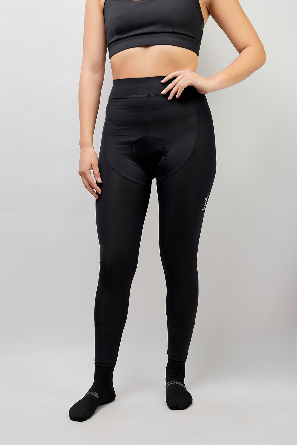 Miniatura: PANTALÓN FEMENINO NEGRO CON BADANA PARA CICLISMO