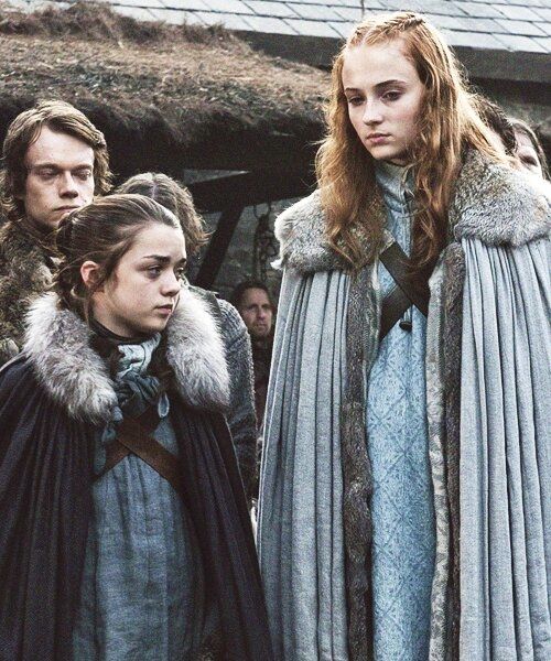 Arya and Sansa from Game of Thrones
