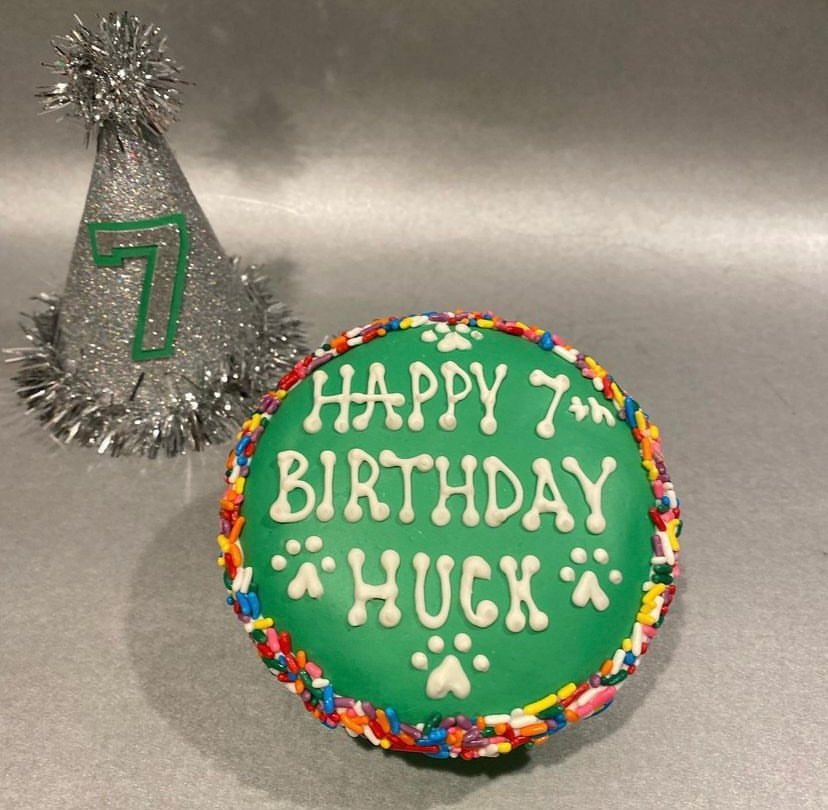 Thumbnail: Color Frosting  4” Cake, Hat & Candle 