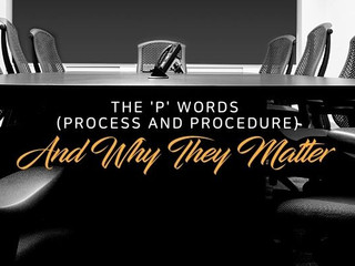 What To Do About Process, the P-word?