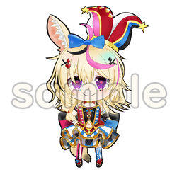 尾丸ポルカ アクリルキーホルダーイラスト