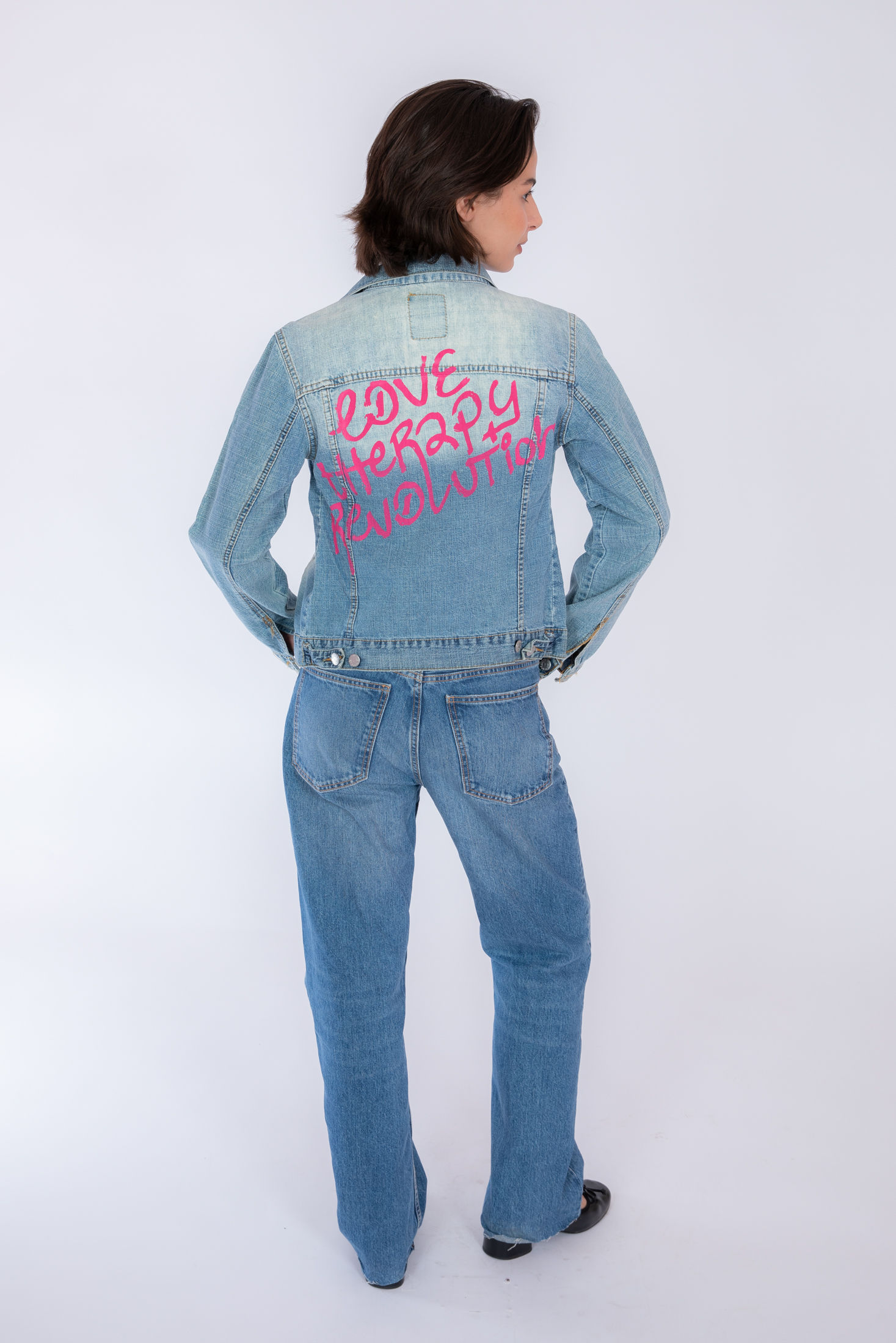 Giubbotto jeans vintage Love Therapy revolution