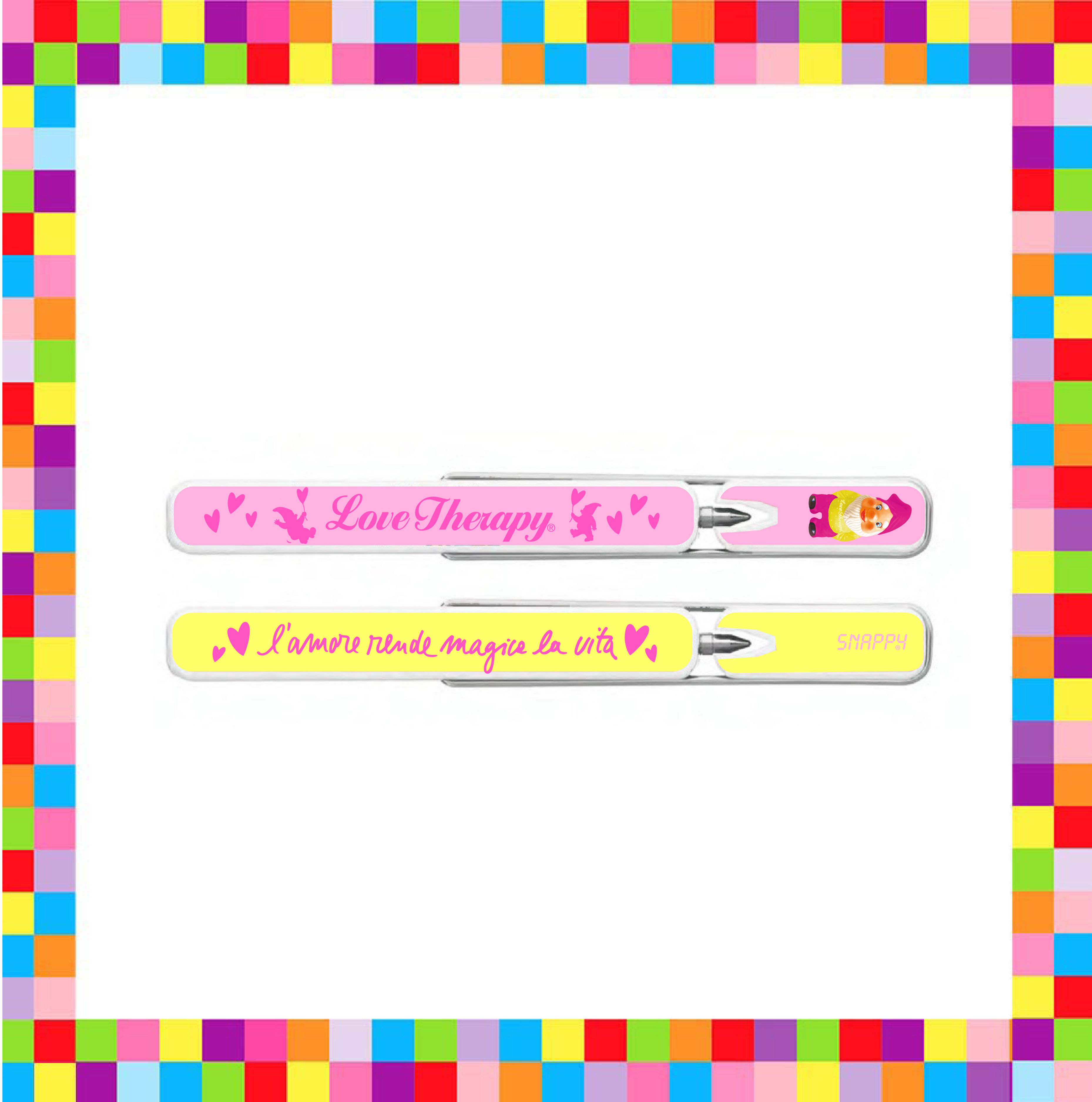 Snappy pen special edition 2025, pink/yellow
