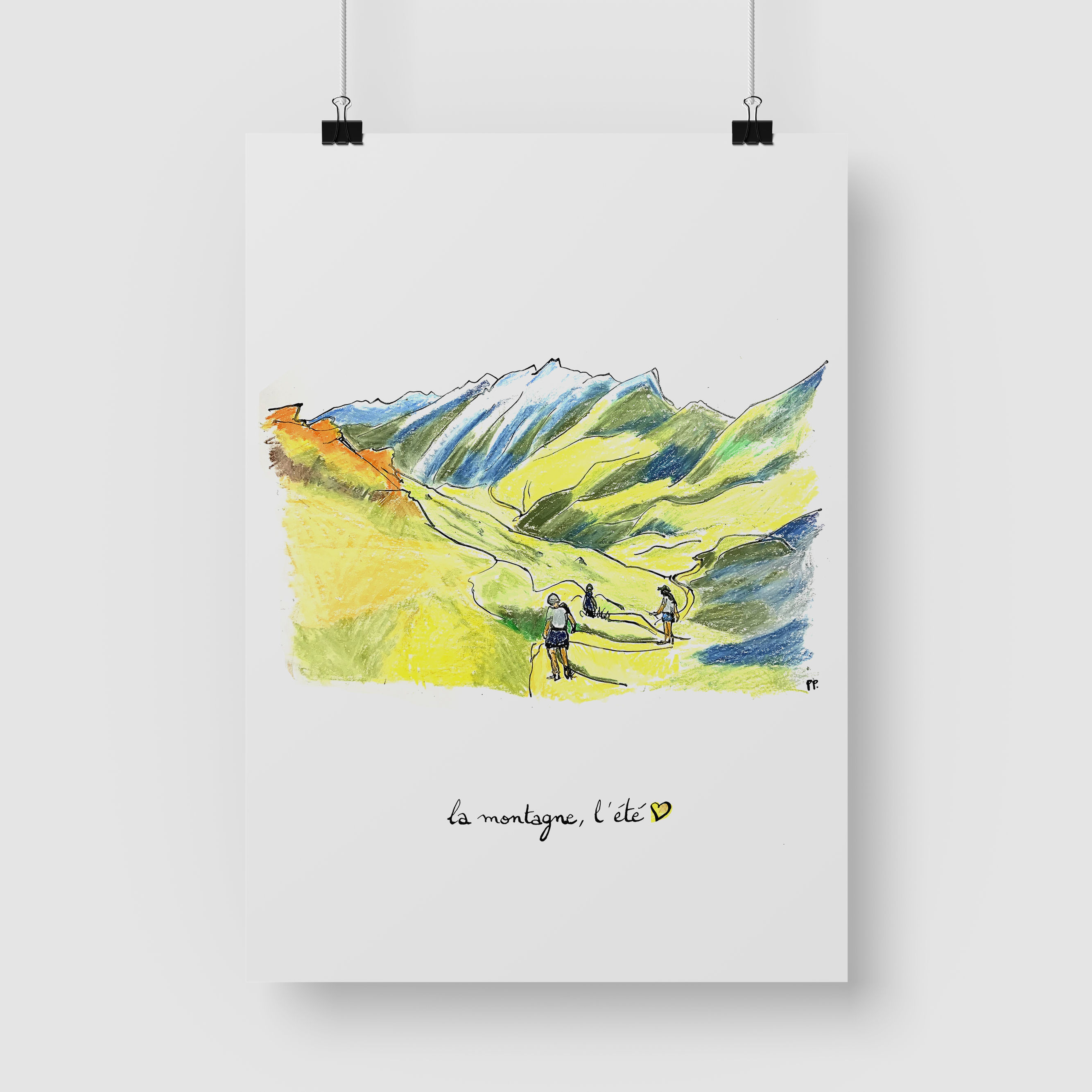 Tirage d'art A4 - Le Mont Charvin