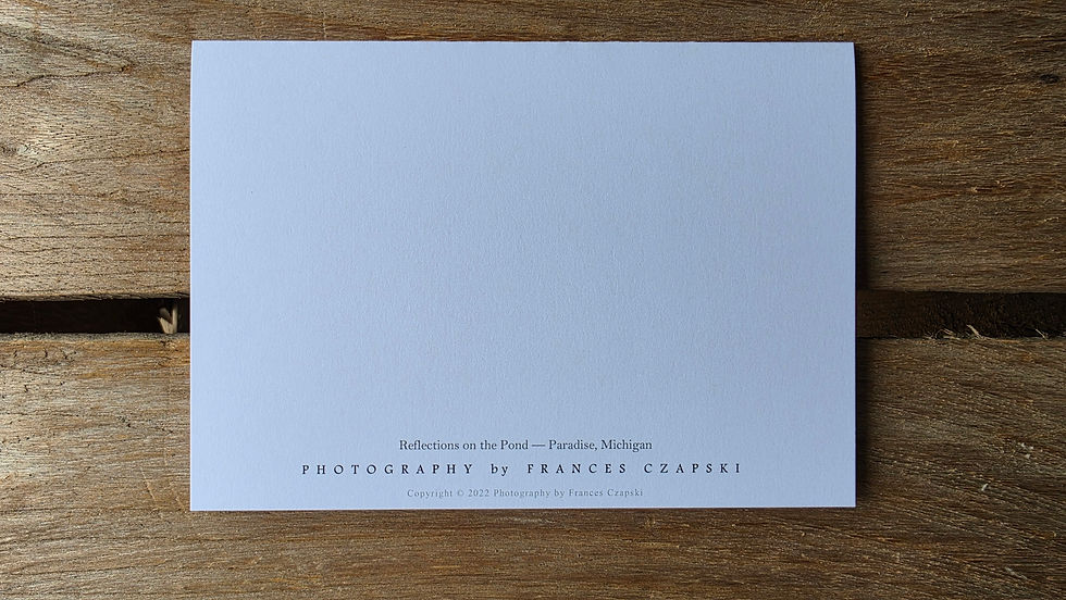 Thumbnail: Blank Card - Reflections on the Pond