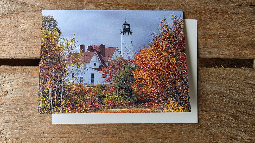 Thumbnail: Blank Card - Point Iroquois Lighthouse 