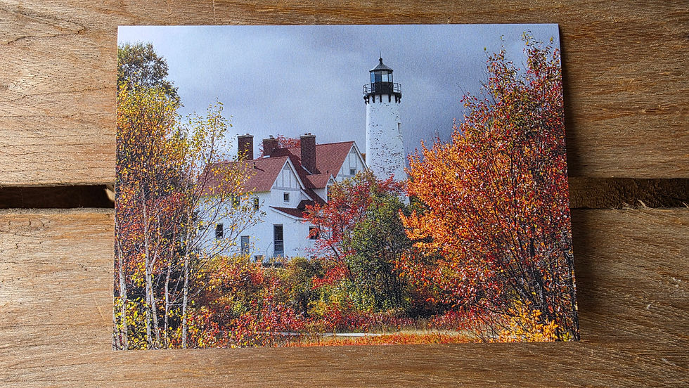 Thumbnail: Blank Card - Point Iroquois Lighthouse 