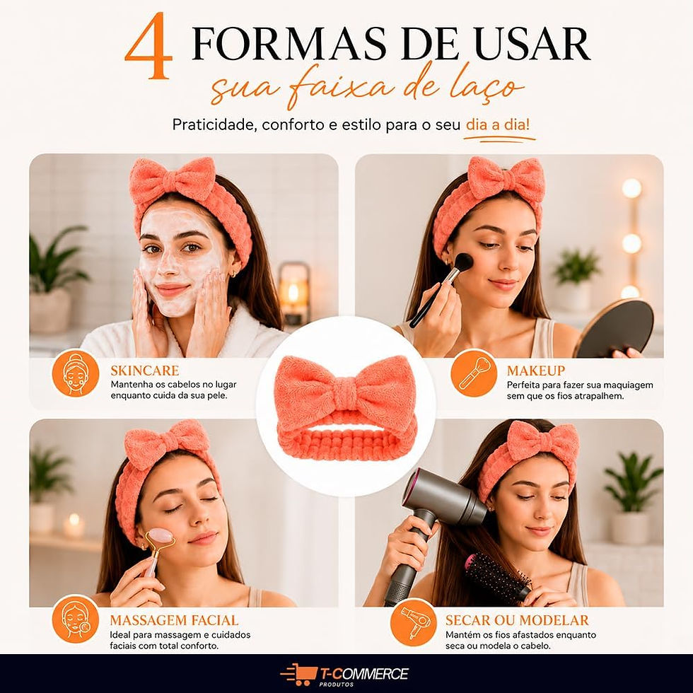 Miniatura: Organizador Multiuso 2 Andares Acrílico para Maquiagem, Cosméticos, Cozinha