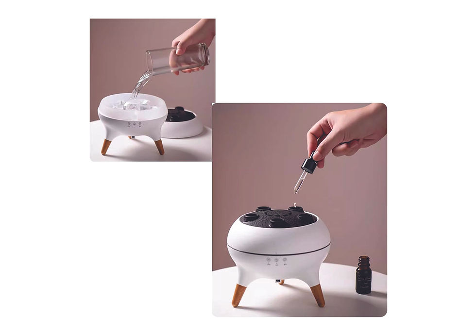 Miniatura: Difusor e Umidificador de Aromas  Musical Água Viva 7 Cores LED Controle Remoto