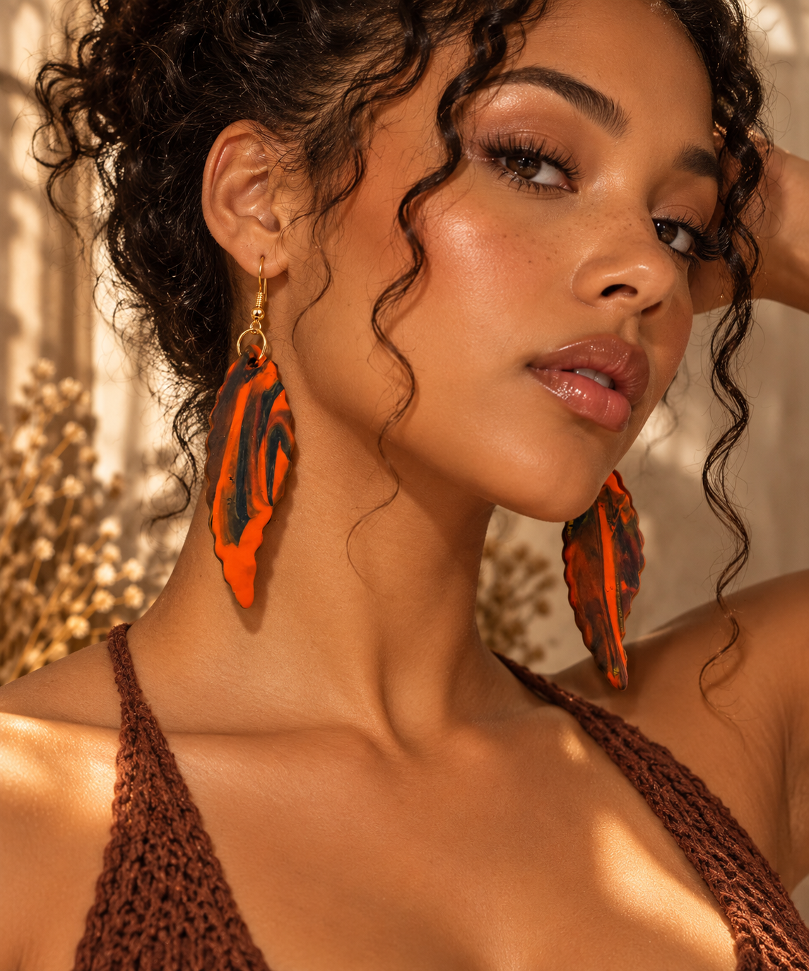 Crimson Ember Earrings