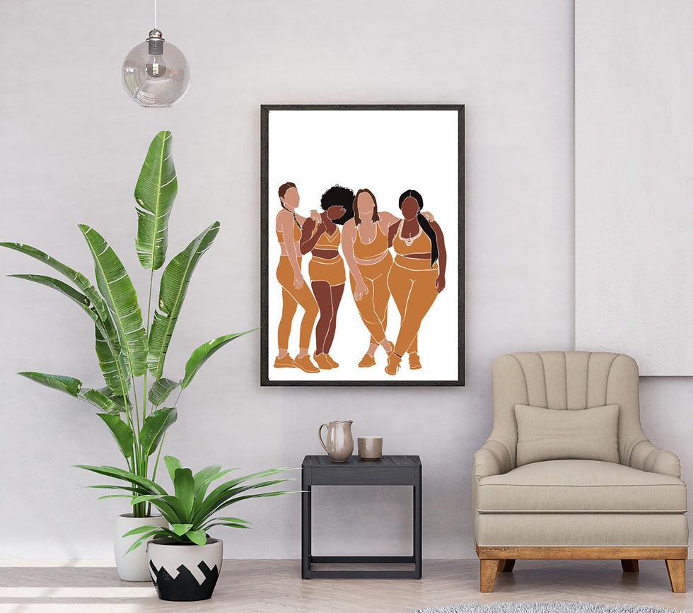 Thumbnail: Multicultural women wall art