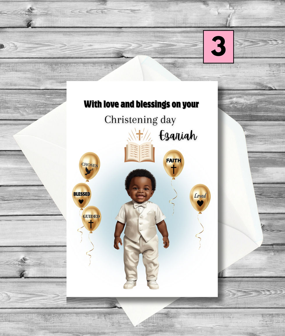 Thumbnail: With love and blessings on your Christening day (Name)