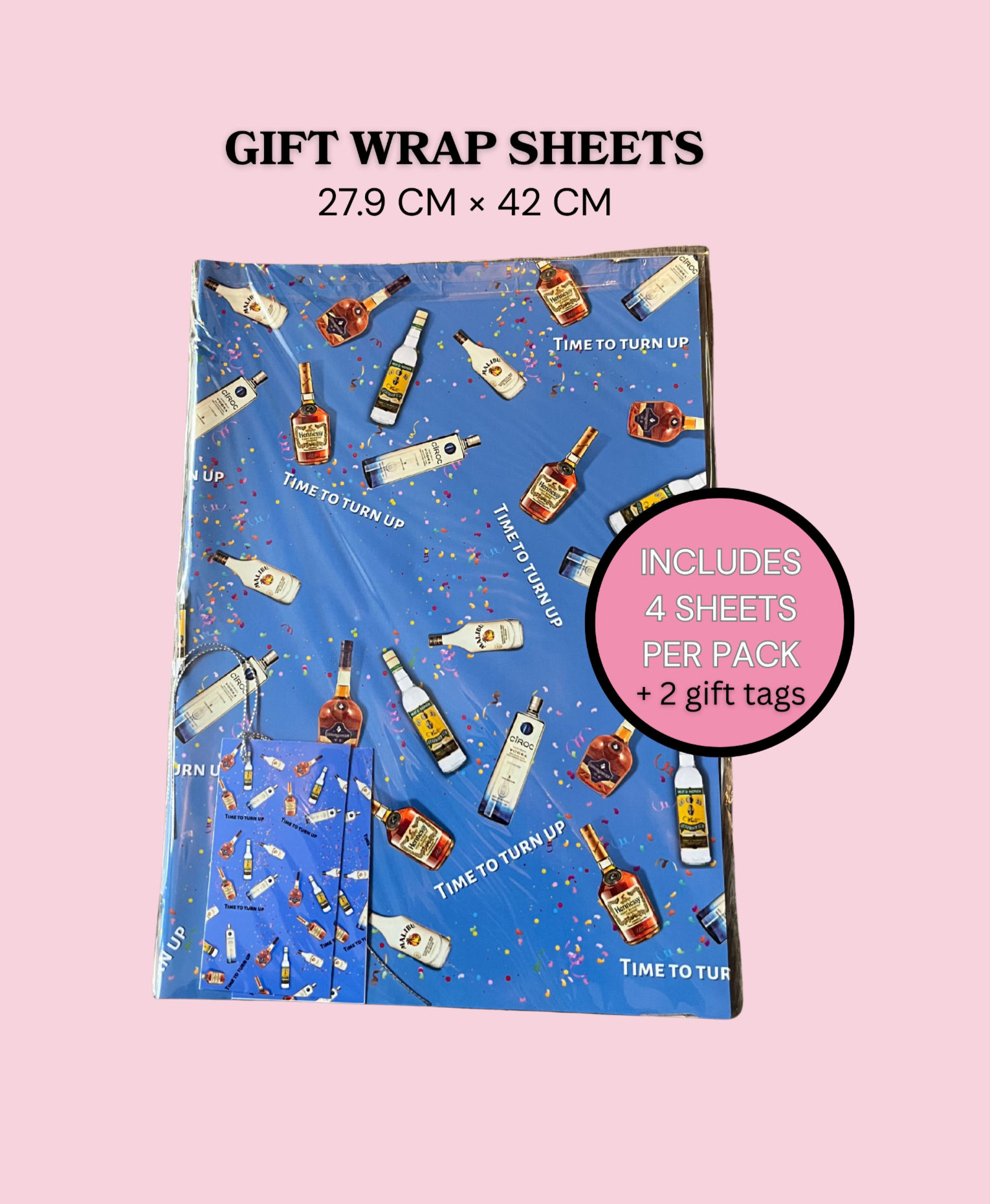 Wrapping paper- Time to turn up