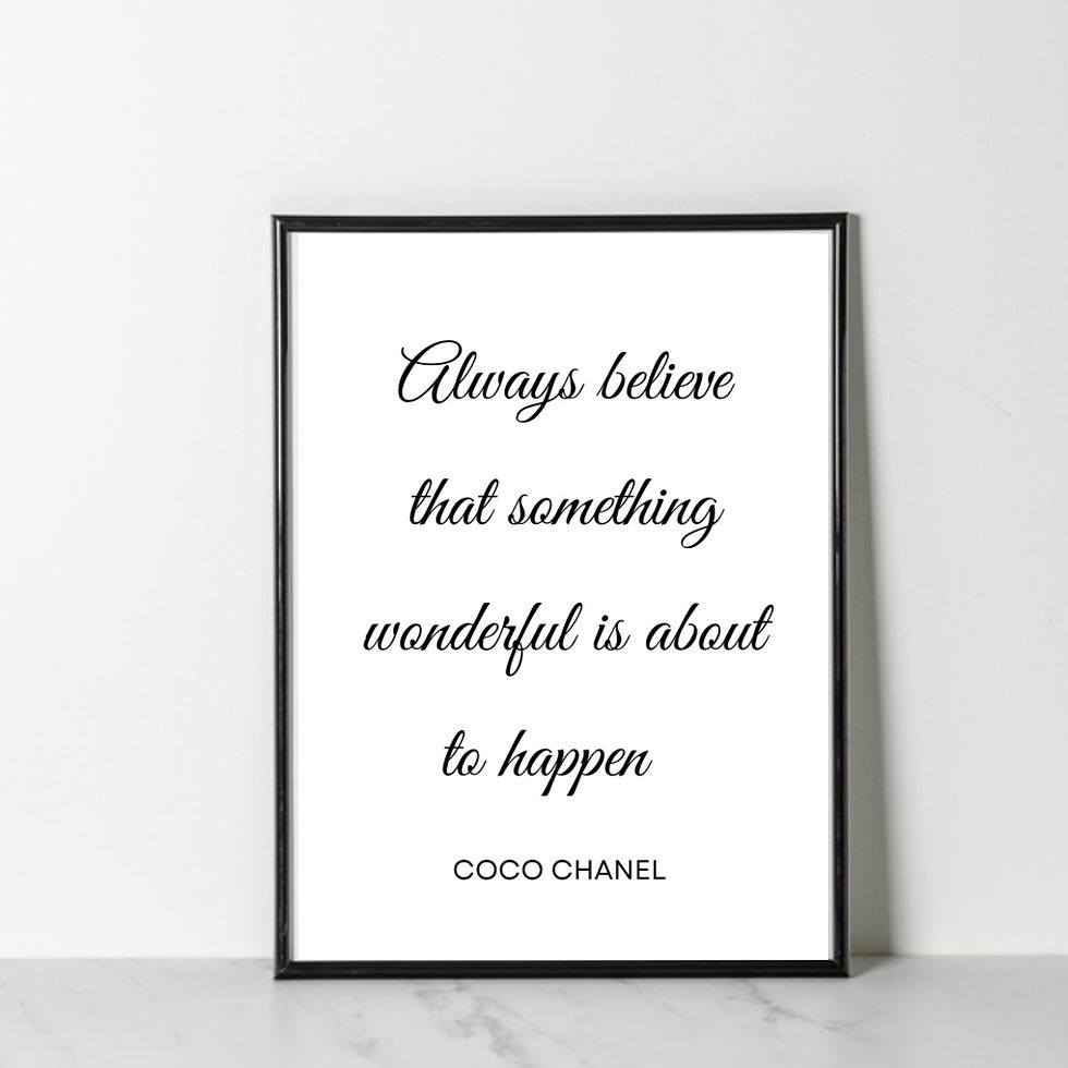 Thumbnail: Coco famous quotes wall art