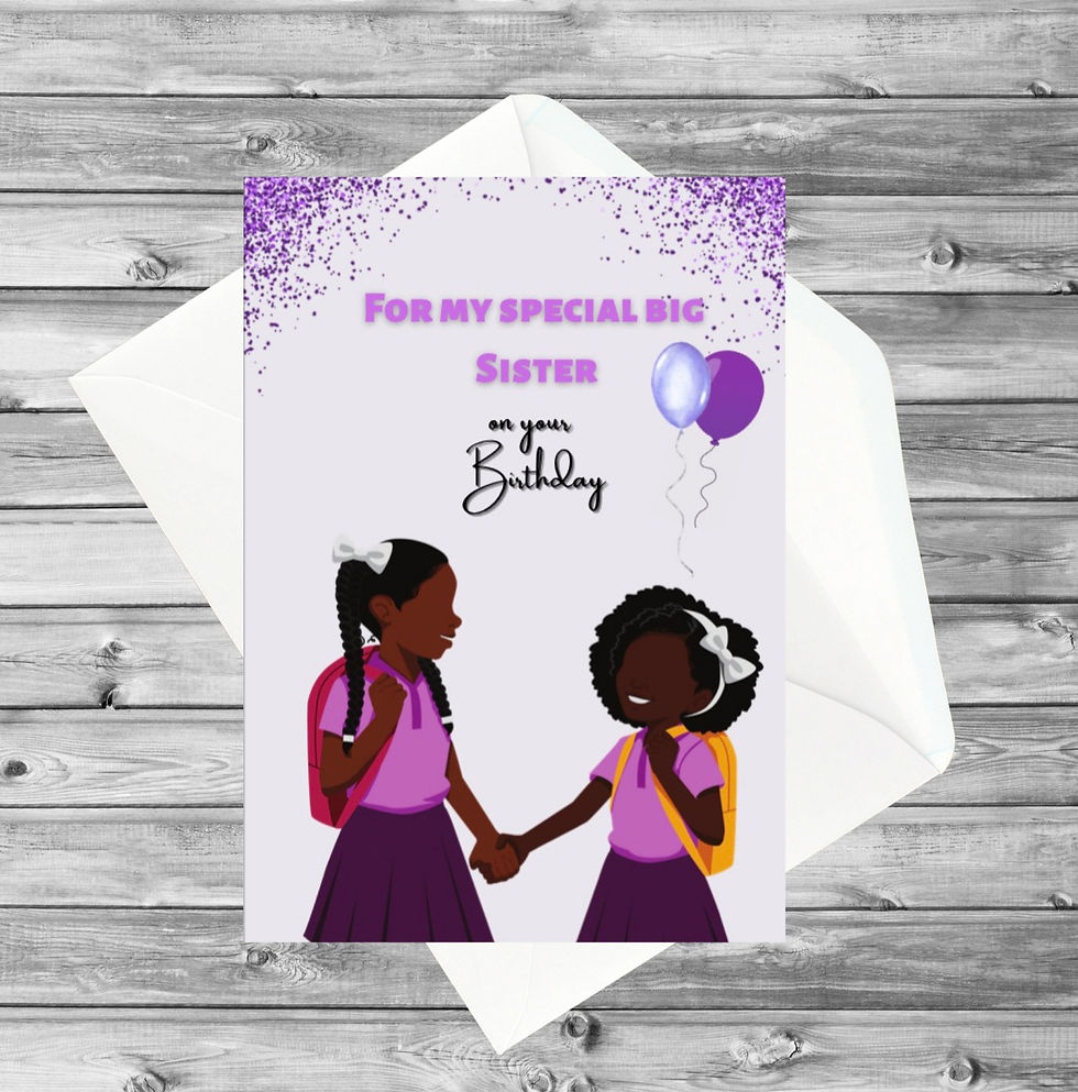 Thumbnail: Birthday girl- For a special big sister on your Birthday