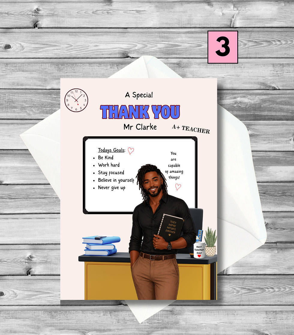 Thumbnail: A Special Thank you- Teacher card