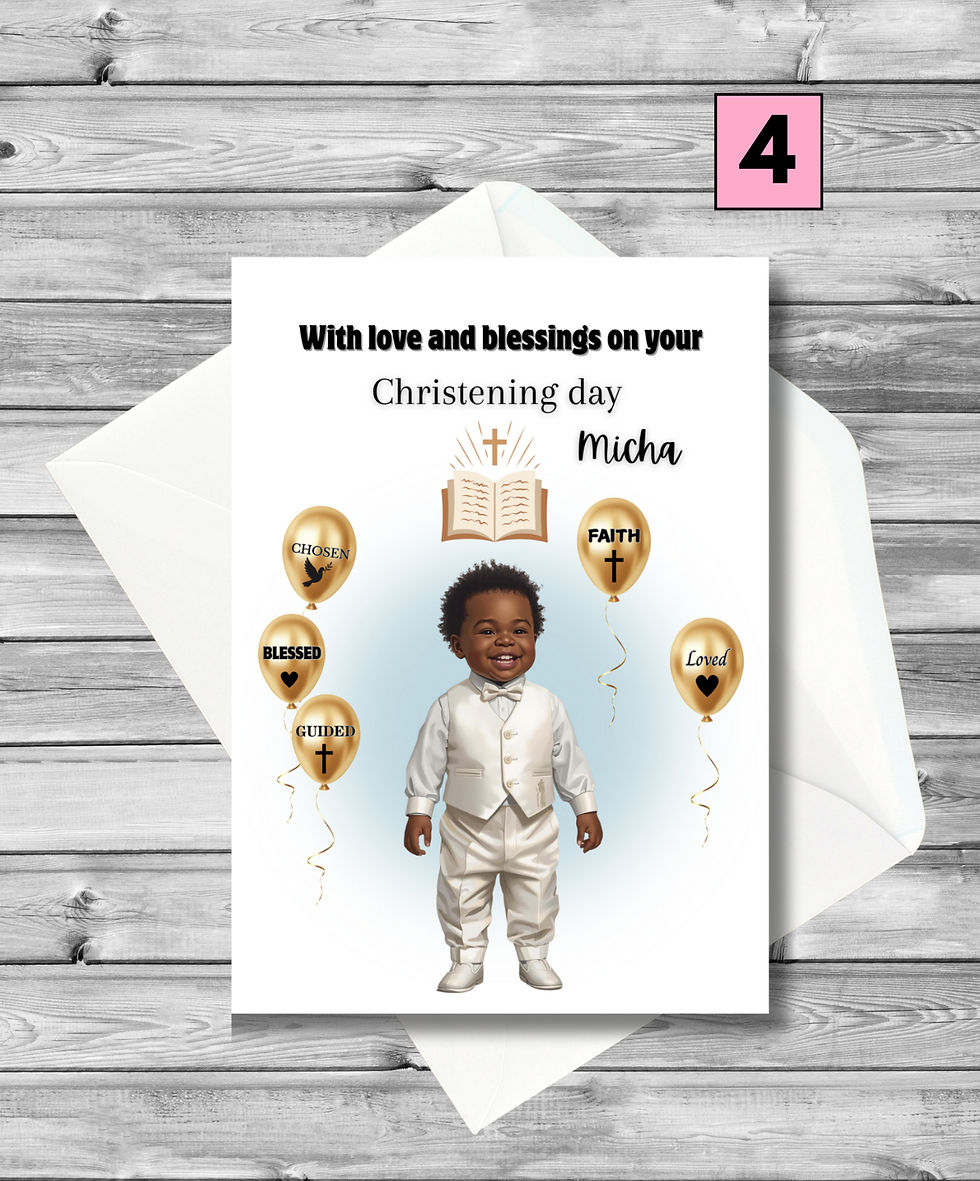 Thumbnail: With love and blessings on your Christening day (Name)
