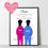 Thumbnail: Personalised Best friend wall art print
