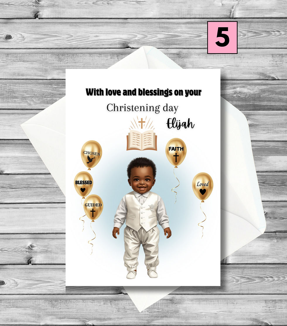 Thumbnail: With love and blessings on your Christening day (Name)