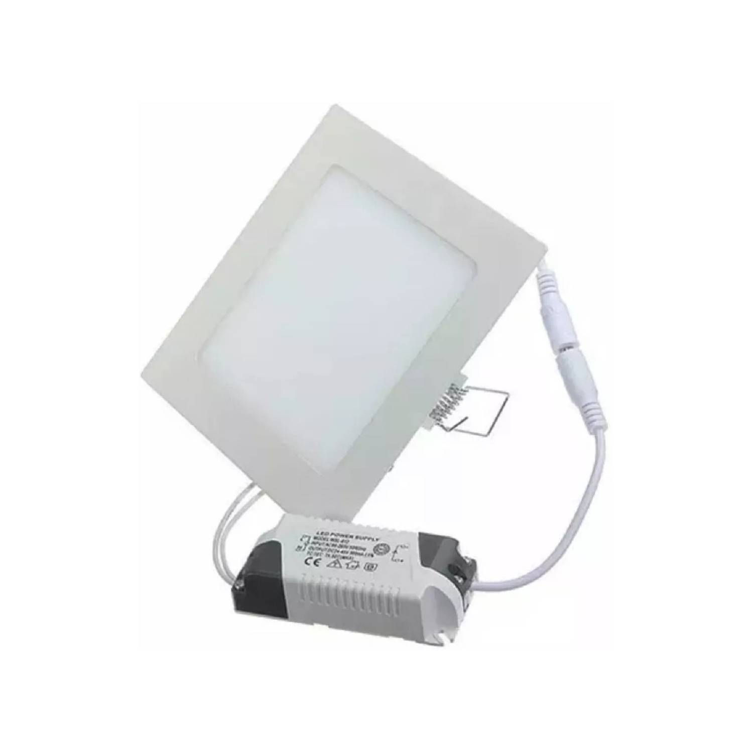Panel embutido led cuadrado 9Watts 6000K