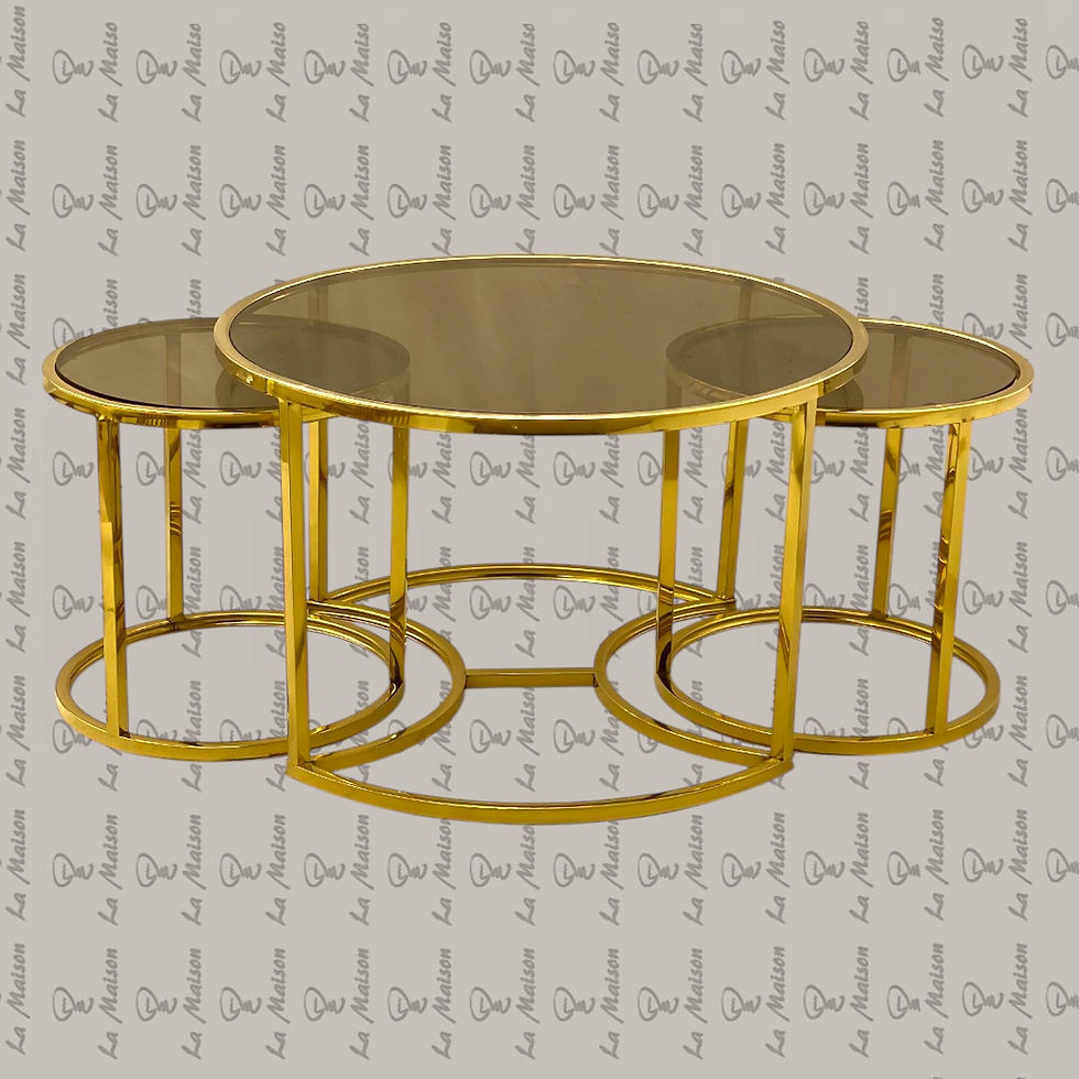 الصورة المصغرة: طقم ستانلس ثلاثى (دوائر)