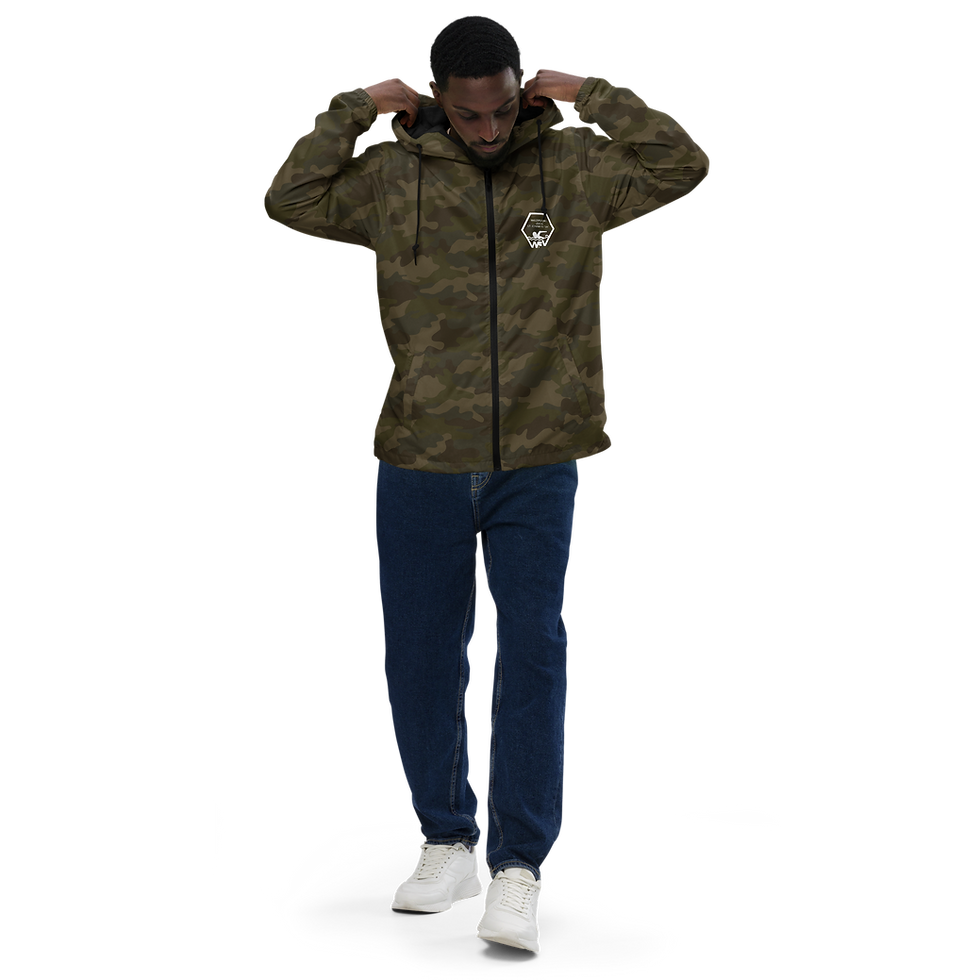 Miniatura: Unisex lightweight zip up windbreaker