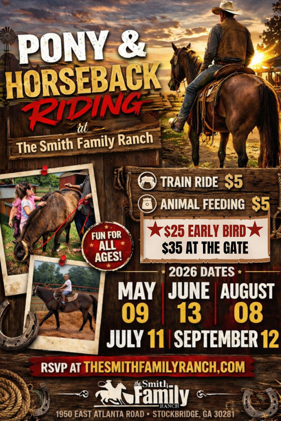Monthly Horseback, Pony, Train & Animal Feeding