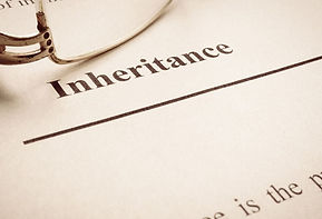 inheritance document with glasses