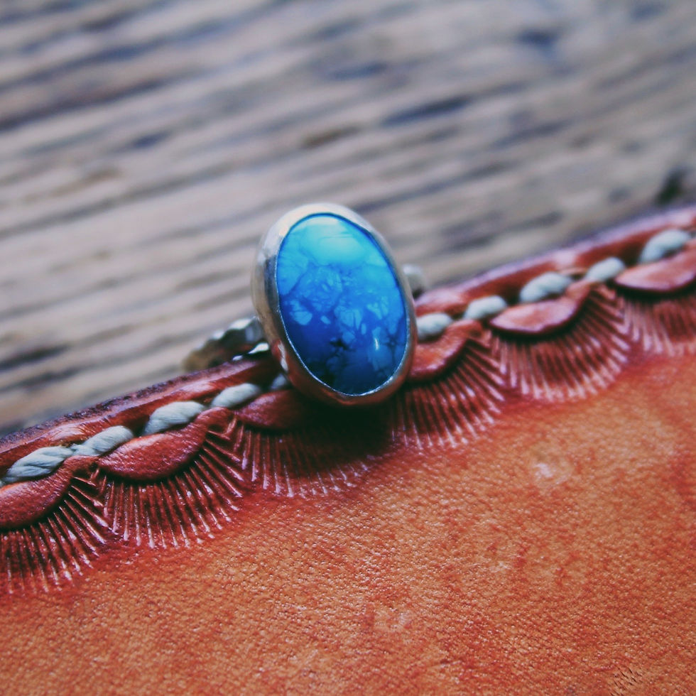 dainty turquoise ring