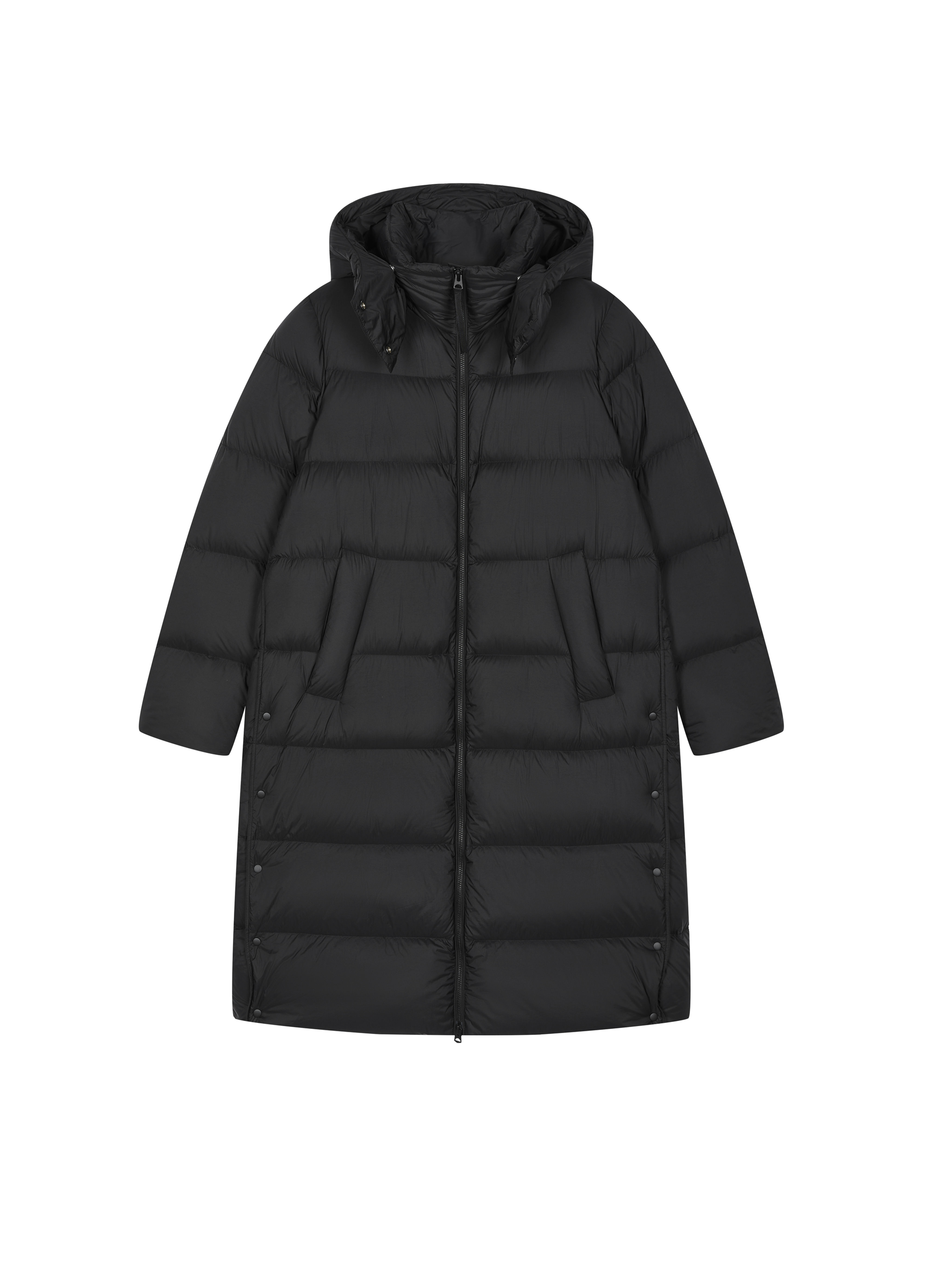 Loose A-type long down coat