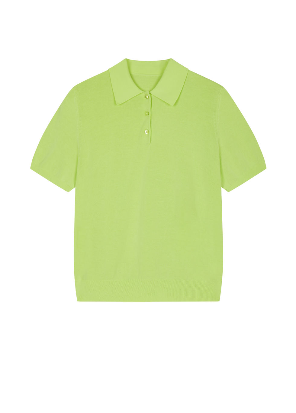 Thumbnail: Cotton acetate polo knit