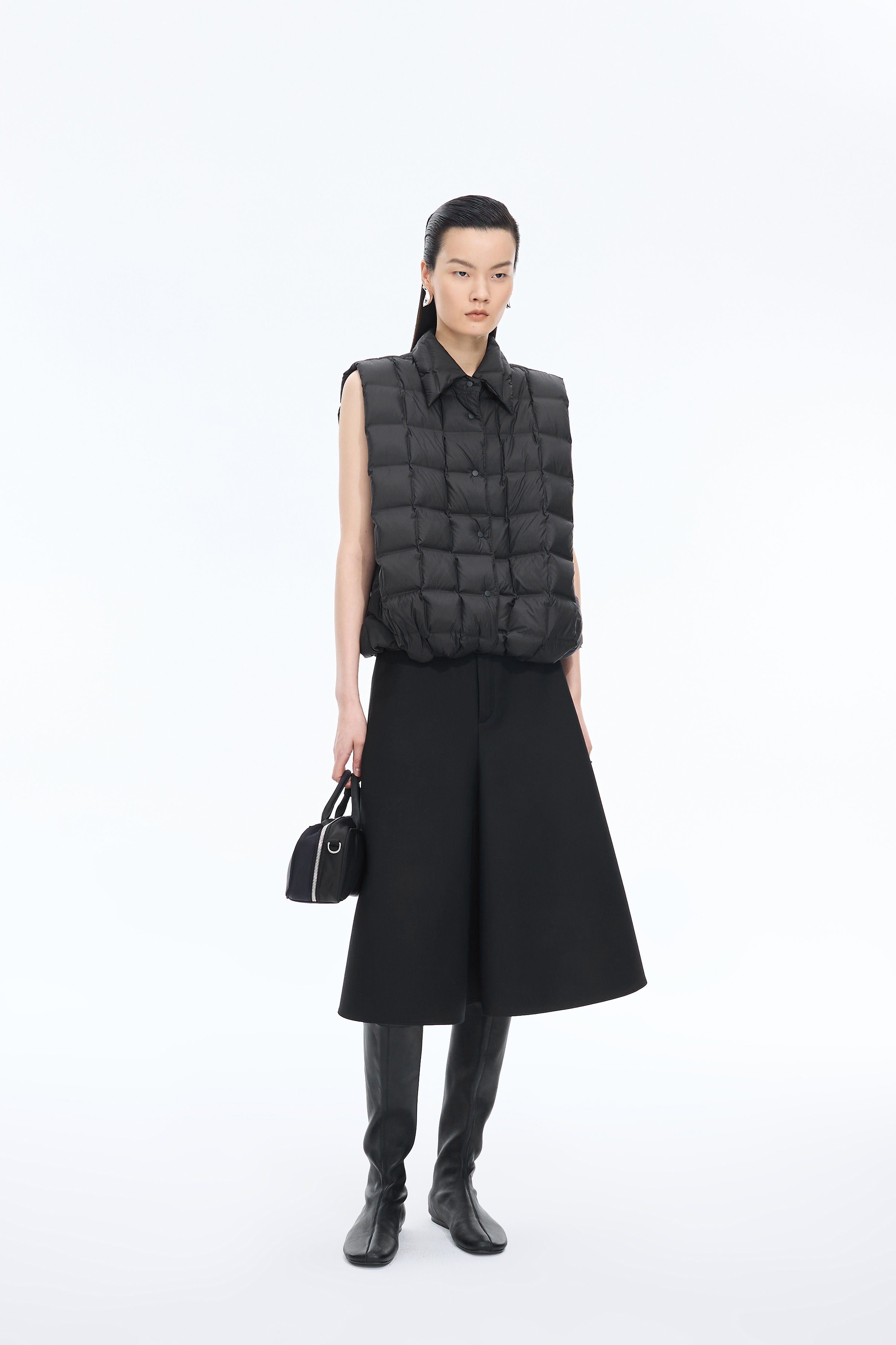 Oversize goose down waistcoat