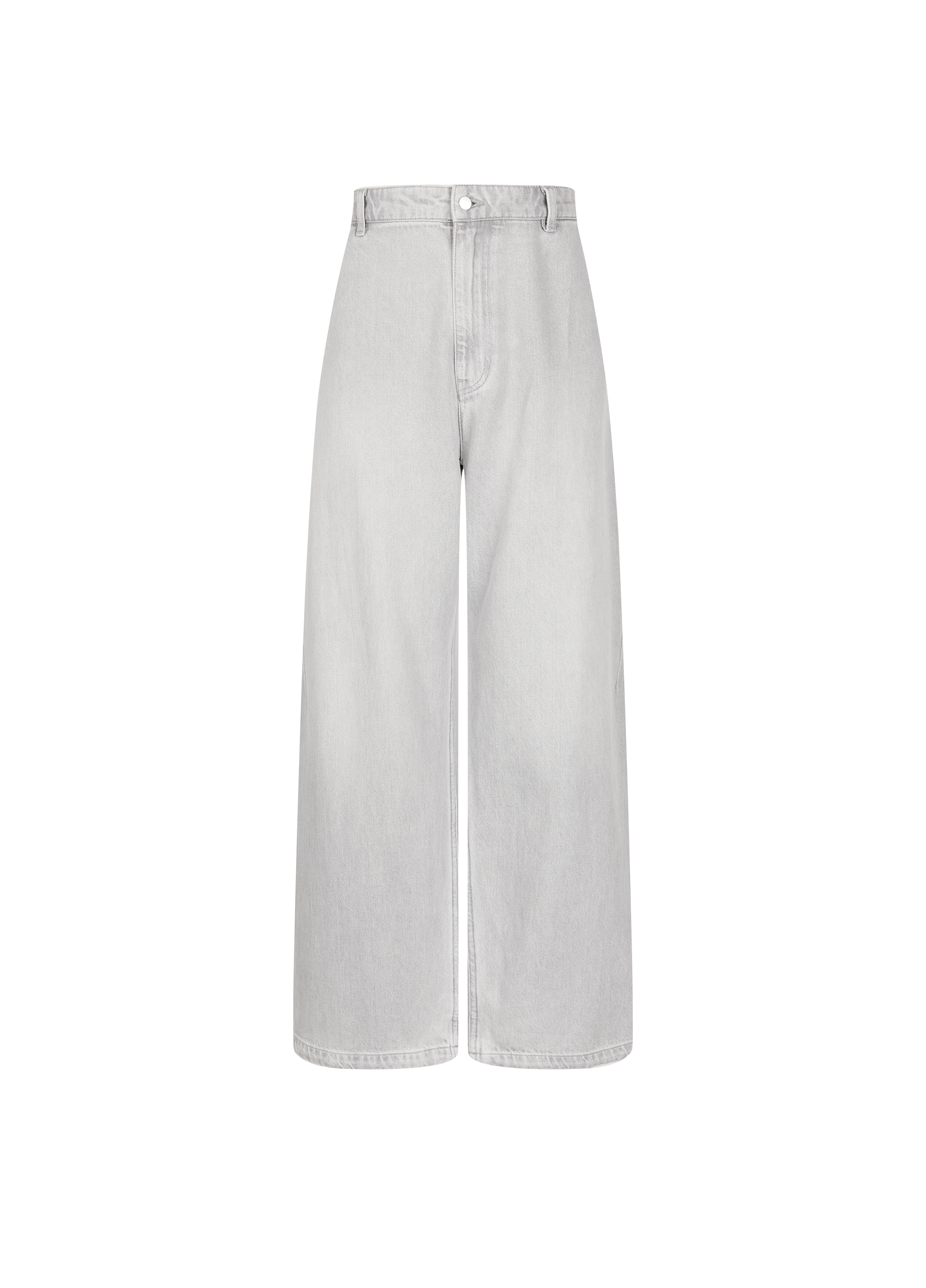 Cotton wide-leg jeans