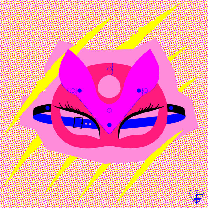 Exposition de tableaux en stickers au bar L’Oboème, série de six œuvres autour de la féminité, mêlant street art, collage et illustration, projet artistique réalisé par une illustratrice et graphiste freelance.
