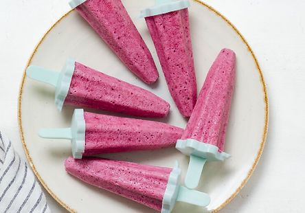 Berry Coconut Kefir Pops